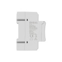 Electronic timer switch for DIN rail with batte