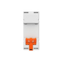 Electronic timer switch for DIN rail with batte