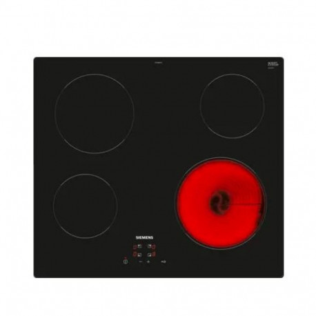 The Siemens iQ100 ET61RBEA1E is a 60 cm electric glass-ceramic hob designed for mod