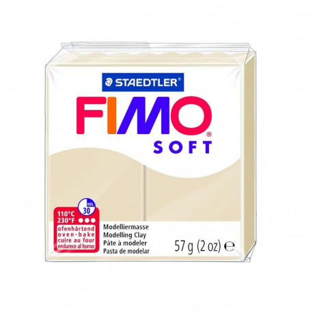 Voolimismass FIMO SOFT 57g, sahara-kollane (2 tk)