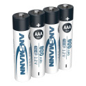 12x4 Ansmann maxE NiMH patarei micro AAA 800 mAh