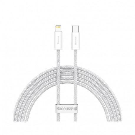 Cable USB C plug  to iP Lightning 20W 1m White Dynamic Baseus