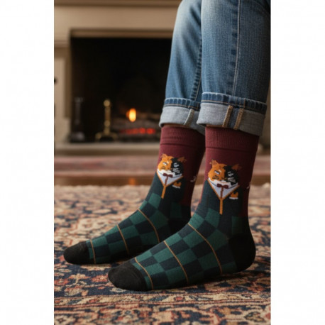 SOKISAHTEL DUKE ruudulised kassiga sokid lastele 443