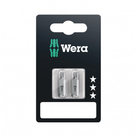 SCREWDRIVER BITS WERA 2 PCS PZ2X25MM