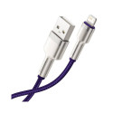 USB cable for Lightning Baseus Cafule, 2.4A, 1m (purple)