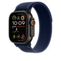 Apple 49mm Blue Trail Loop - S/M - Black Titanium Finish