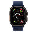 Apple 49mm Blue Trail Loop - S/M - Black Titanium Finish