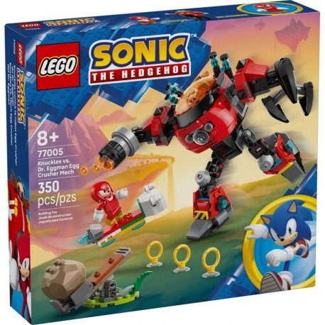 LEGO Sonic the Hedgehog 77005 Knuckles vs. Dr. Eggman Egg Crusheri mehhaaniline robot