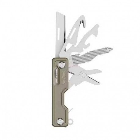 NexTool NE20100 10-in-1 multi-tool knife, khaki
