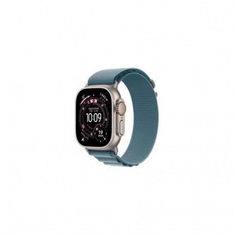 Apple Watch Ultra 3 GPS + Cellular 49mm Natural Titanium Case with Light Blue Alpine Loop - Large