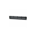 Intellinet Patch Panel, Cat6, UTP, 48-Port, 2U, Black