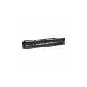 Intellinet Patch Panel, Cat6, UTP, 48-Port, 2U, Black
