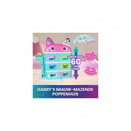 Gabby's Dollhouse : The Movie, Gabby’s Meow-mazing Dollhouse, with Toy Figure &amp; Dol