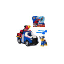 PAW Patrol Fire Rescue: Chase Rescue Fire Cruiser with Action Figure, Projectile Launcher, and Toy T