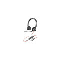 HP Poly Blackwire 3325 Stereo USB-C Headset +3.5mm Plug +USB-C/A Adapter