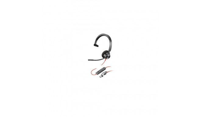 HP Poly Blackwire 3310 Monaural Microsoft Teams Certified USB-C Headset +USB-C/A Adapter