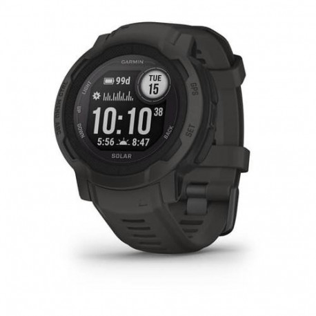 Garmin Instinct 2 Solar 2.29 cm (0.9") MIP 45 mm Digital 176 x 176 pixels Graphite GPS (sat