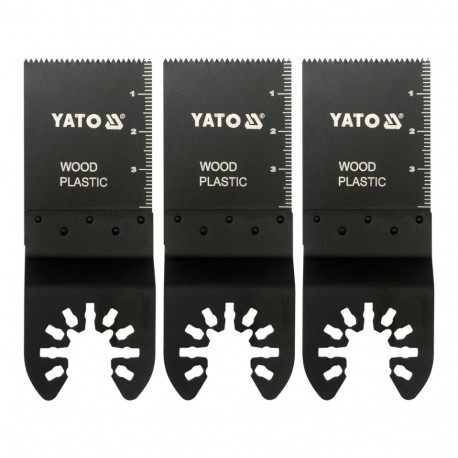 Yato YT-34685 plunge cutting saw blade HCS, 34mm, 40mm, 3pcs, quick release, compatible with Bosch O