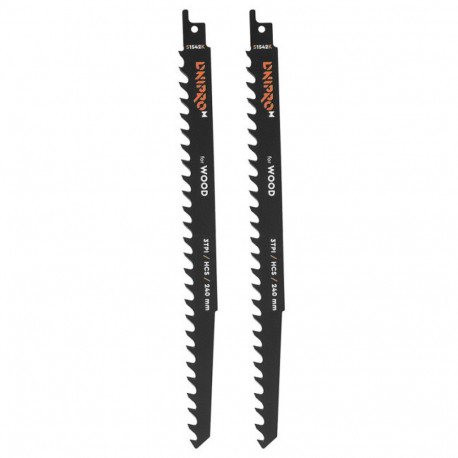 Jig saw blades S 1542 K 240mm (2pcs.), For wood DNIPRO-M