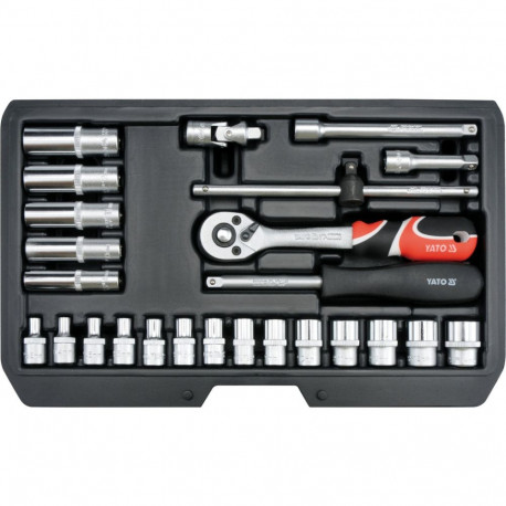 Tööriistakomplekt 1/4" (25Tk.) YT-14461 YATO