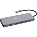Verbatim USB-C 13in1 - 2xHDMI/DP/Eternet/6xUSB-A/Jack 3.5mm/2xUSB-C alumiinium