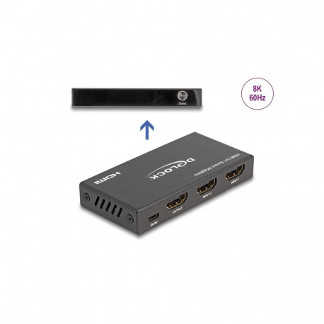 HDMI switch, 2 sisse/ 1 välja, 8K 7680x4320@60Hz