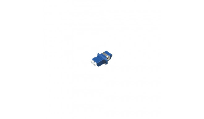 FO adapter singlemode LC duplex sinine
