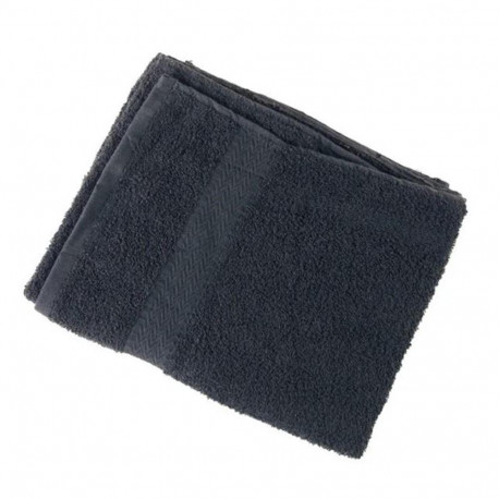 EUROSTIL ALGODÓN TOALLAS NEGRAS 40X80CM PACK 12UN