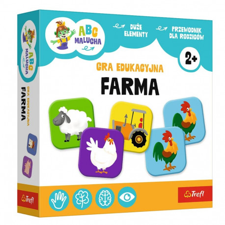 Gra edukacyjna Farma ABC Malucha Rodzina Treflików Trefl 02909
