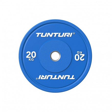 Raskusketas TUNTURI Platinum Bumper Plate, sinine, 50mm, 20 kg