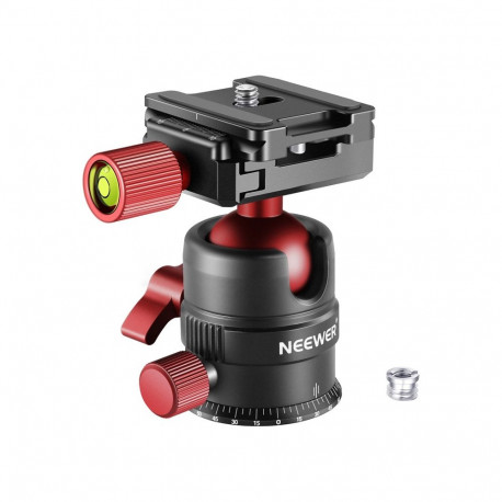 Neewer metal ball head for tripod 28MM Red