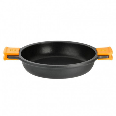 Casserole BRA A270545 Black Black/Orange Metal Aluminium (45 cm)