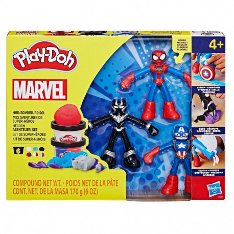 PLAY-DOH mängukomplekt Marvel figuurid plus pakk