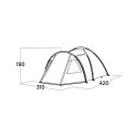 Easy Camp Kinn 5 Dome Tent (olive green, with tunnel extension, model 2025)