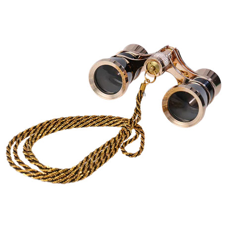 Byomic binokkel Theatre 3x25, kuldne/must