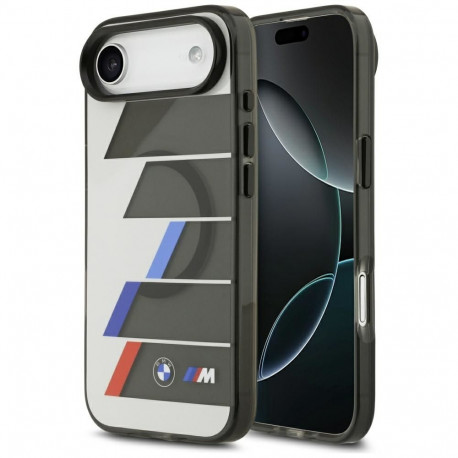BMW M IML Metal Buttons Tricolor Lines MagSafe Case for iPhone Air - Gray