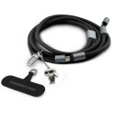 Karl Lagerfeld CBDY Ikonik Charm USB-C Cable / USB-C Lanyard - Black