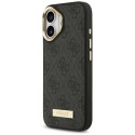 Guess 4G Logo Plate MagSafe case for iPhone 17 - black