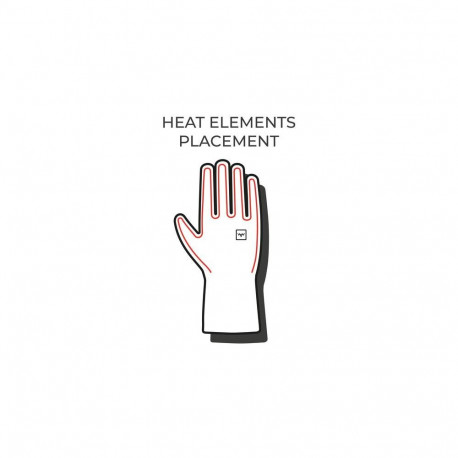 Heat Experience HeatX Heated Nordic Gloves M Black