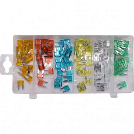 Yato Mini Fuse Assortment YT-83146, 120pcs, 5A x20, 10A x20, 15A x20, 20A x20, 25A x20, 30A x20, com