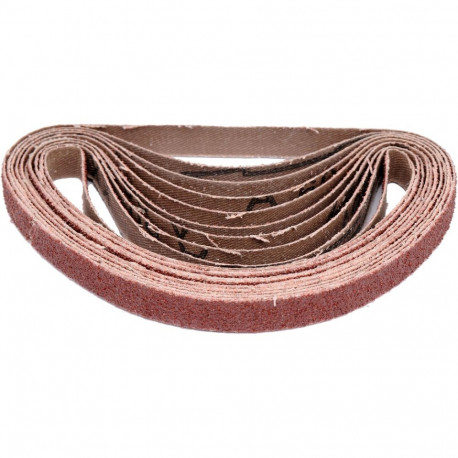 Lõputu lihvlint lihvmasinale metalli ja puidu lihvimiseks P120 10x330mm alumiiniumoksiid 10 osa YT-0