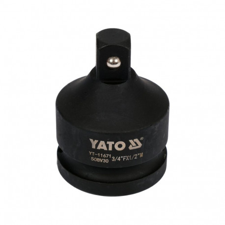 Yato YT-11671 impact adapter, 3/4" (F)-1/2" (M), 55mm, CrMo SCM-440, phosphated