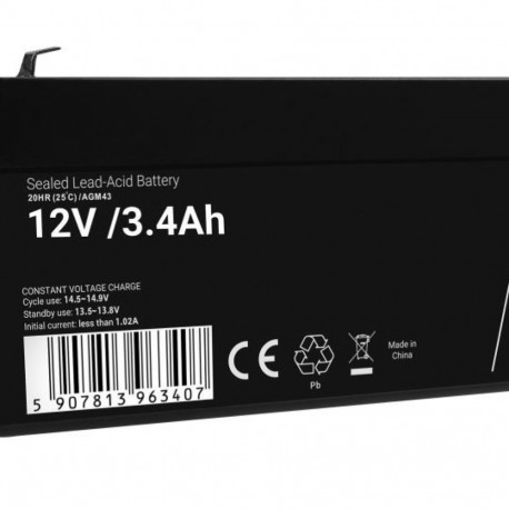 Battery AGM VRLA 12V 3.4Ah