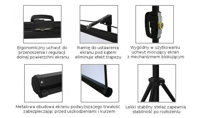 Projector screen 72cale 4:3 MC-536