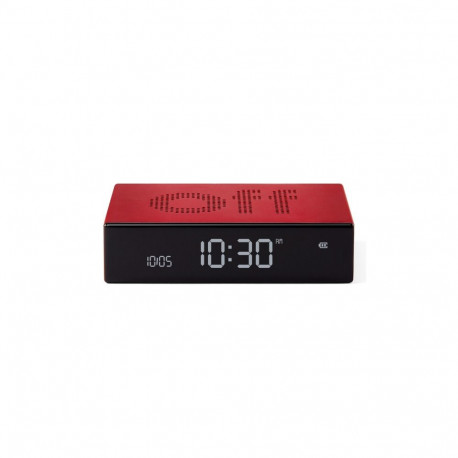 Lexon Flip Premium Reversible Alarm Clock red LR152R