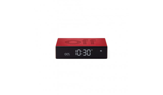 Lexon Flip Premium Reversible Alarm Clock red LR152R
