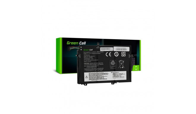 Green Cell aku L17L3P52 11 1V 4100mAh Lenovo ThinkPad L480 L580 L14 jaoks