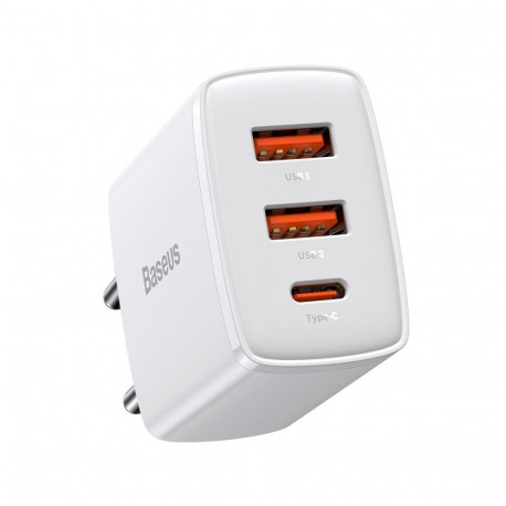 Baseus CCXJ-E02 charger 2x USB-A 1x USB-C 3 A (BSU2896WHT)