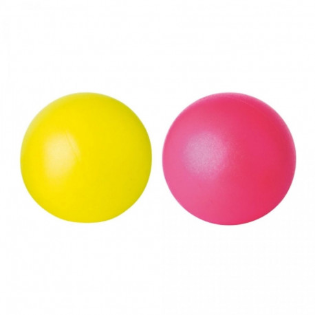 Pall vahtkummist täispuhutav 26cm roosa/kollane