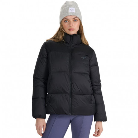 Kurtka damska pikowana 4F F581 głęboka czerń 4FWAW25TDJAF581 20S M